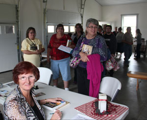 Wanda signing books in Ohio